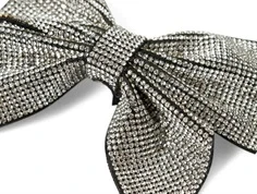 Name It sølv sløjfe hårspænde med glitter